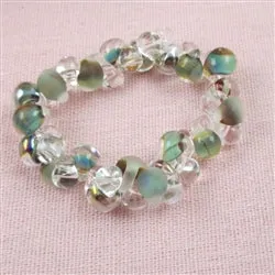 Stretch Bracelet in Boro Teardrop Bead