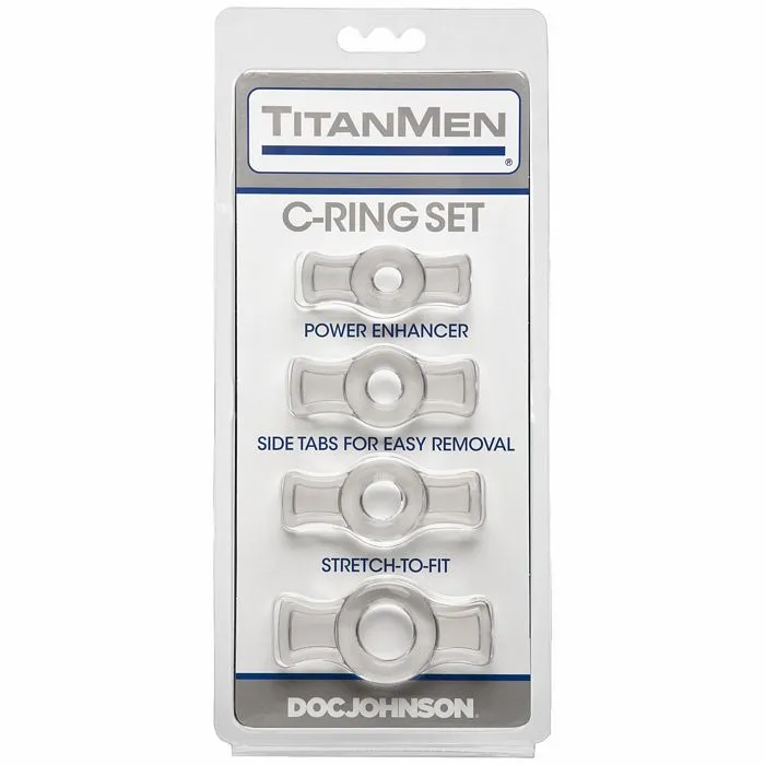 Titanmen Cock Ring Set Clear