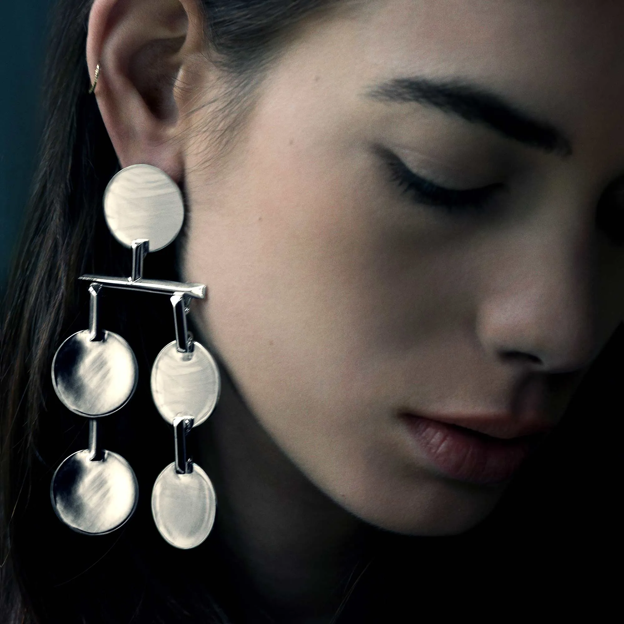 TOKEN CHANDELIER EARRINGS