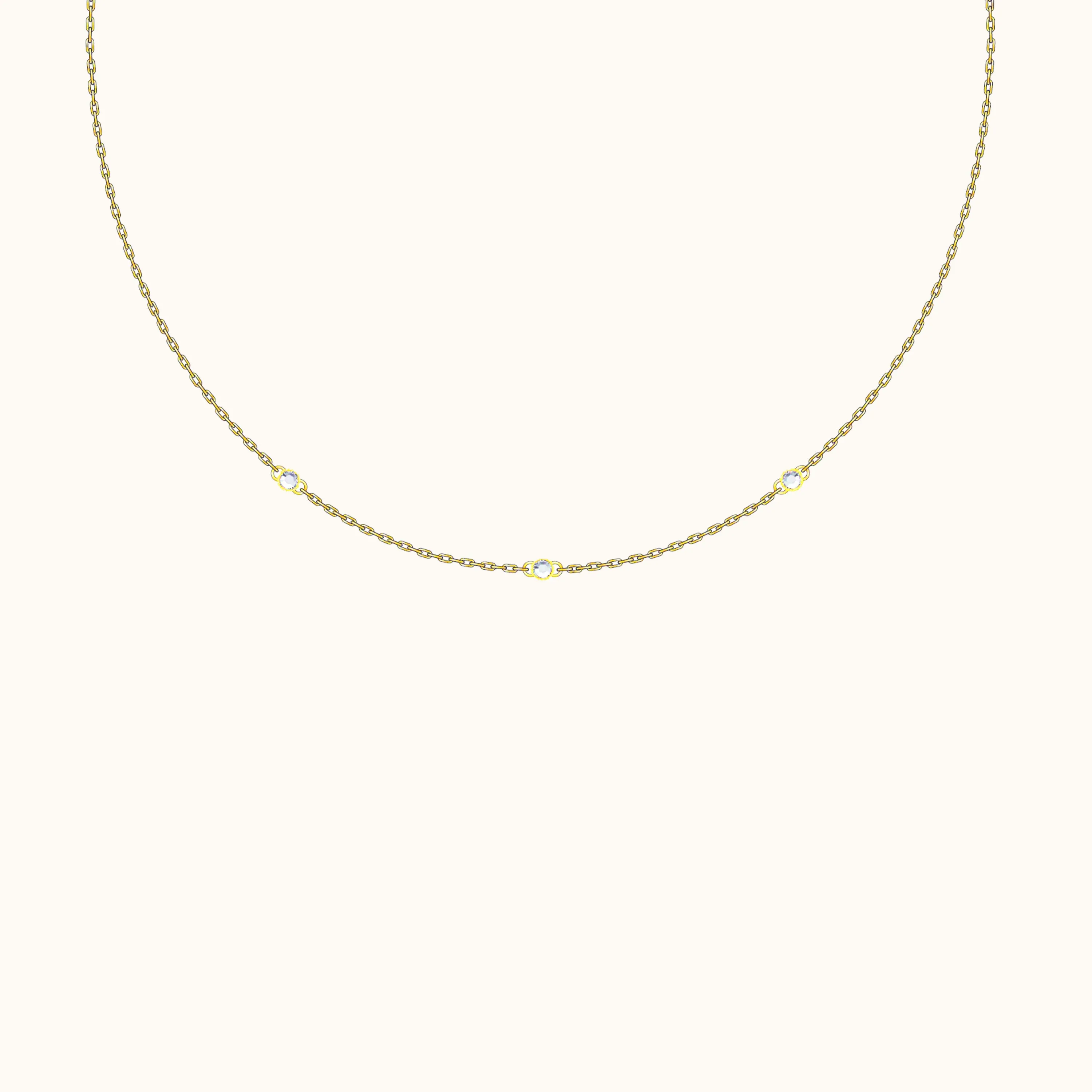 Triple CZ Necklace