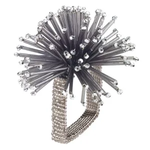 Urchins - Napkin Rings Silver (Set of 4)