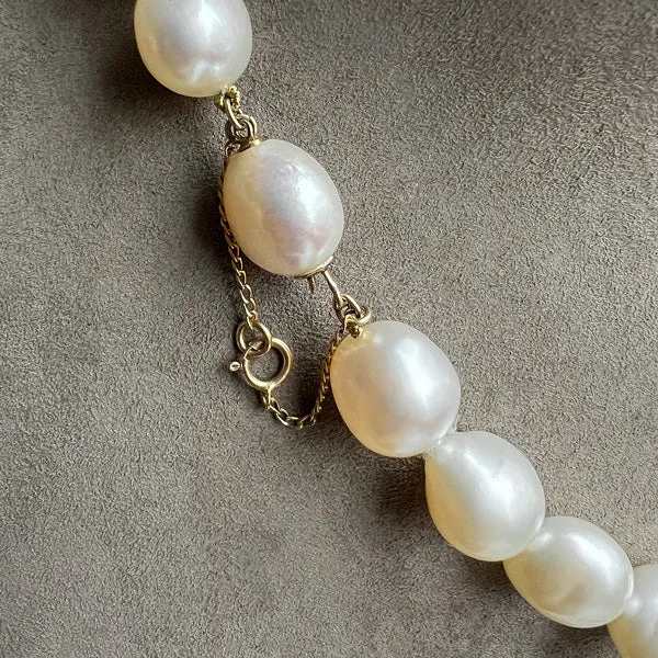 Vintage Baroque Pearl Necklace