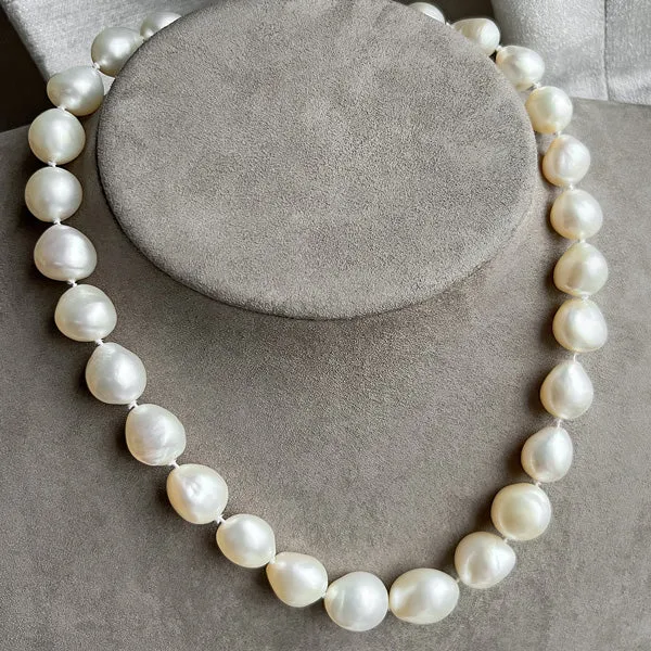 Vintage Baroque Pearl Necklace