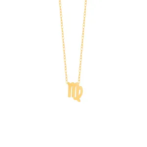 Virgo Zodiac Sign Necklace