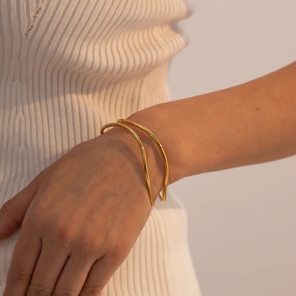 Wave Cuff Bangle