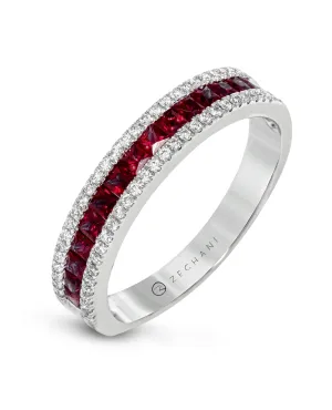 Zeghani ZR1151 Ring with Rubies